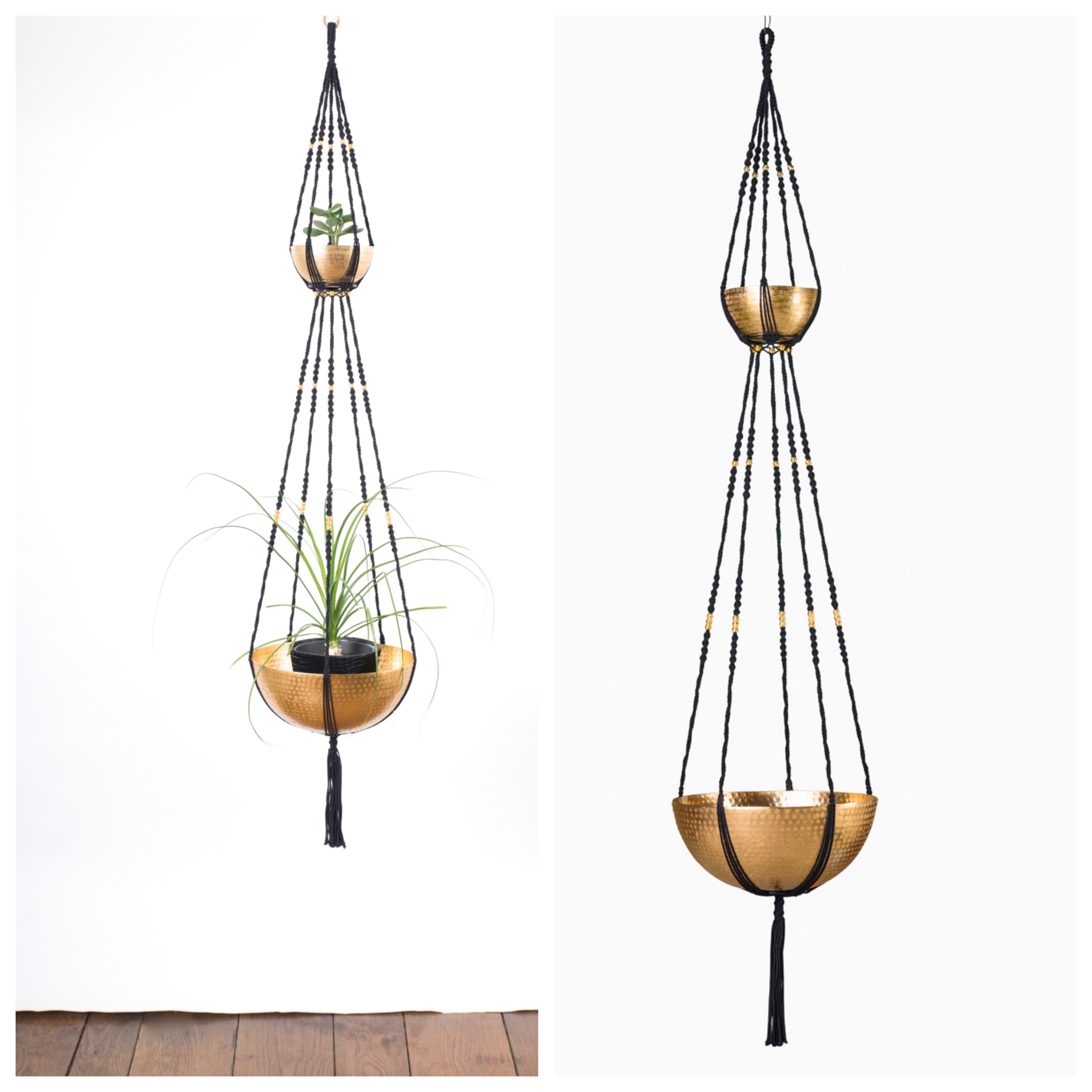 Suspension Plante en macramé Héra fait-main avec amour ♥