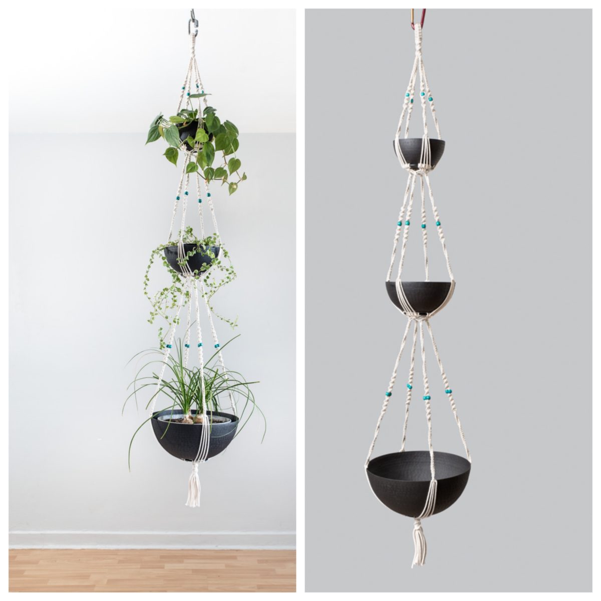 Suspension pour 3 plantes