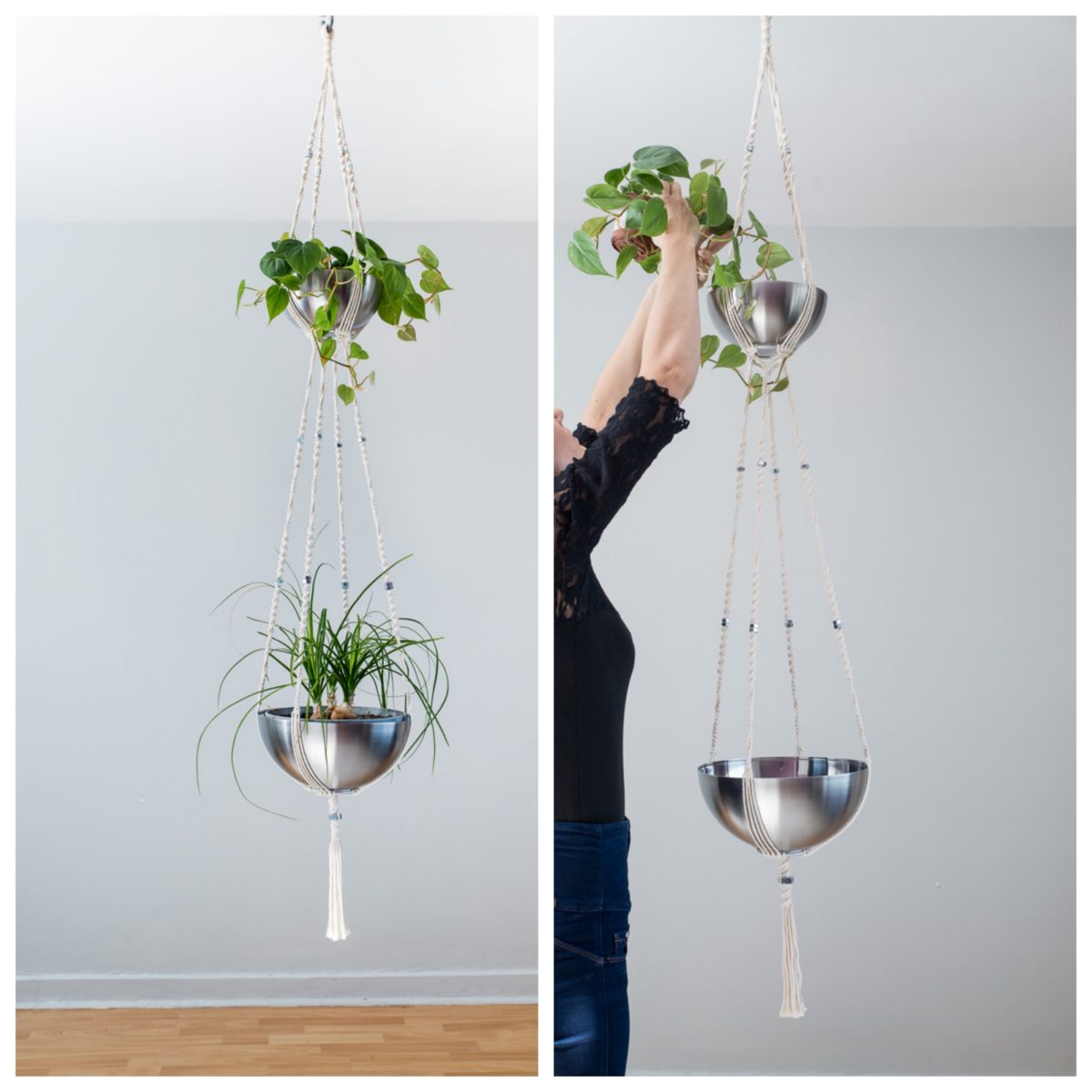 Suspension pour 2 plantes