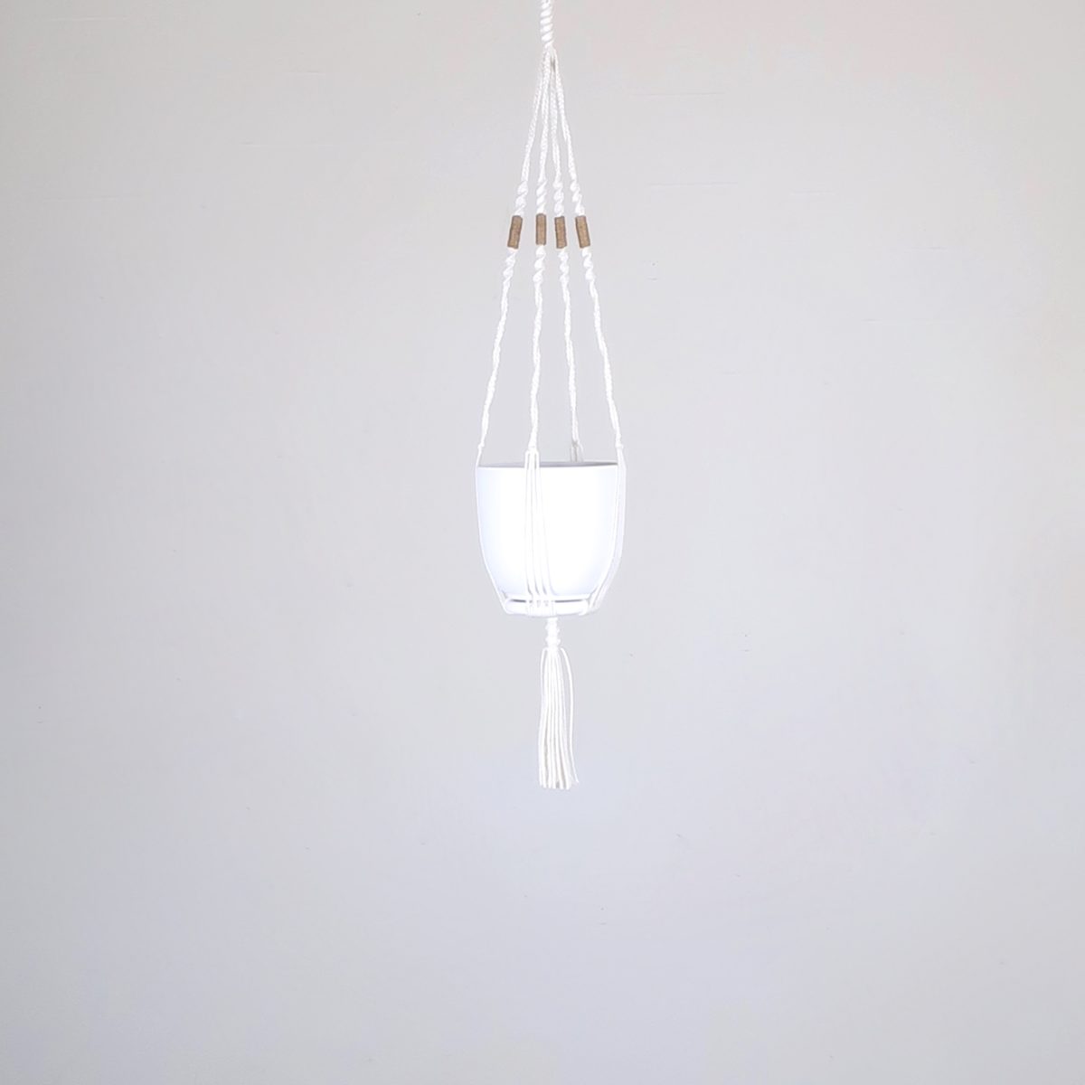 mini suspension en macramé