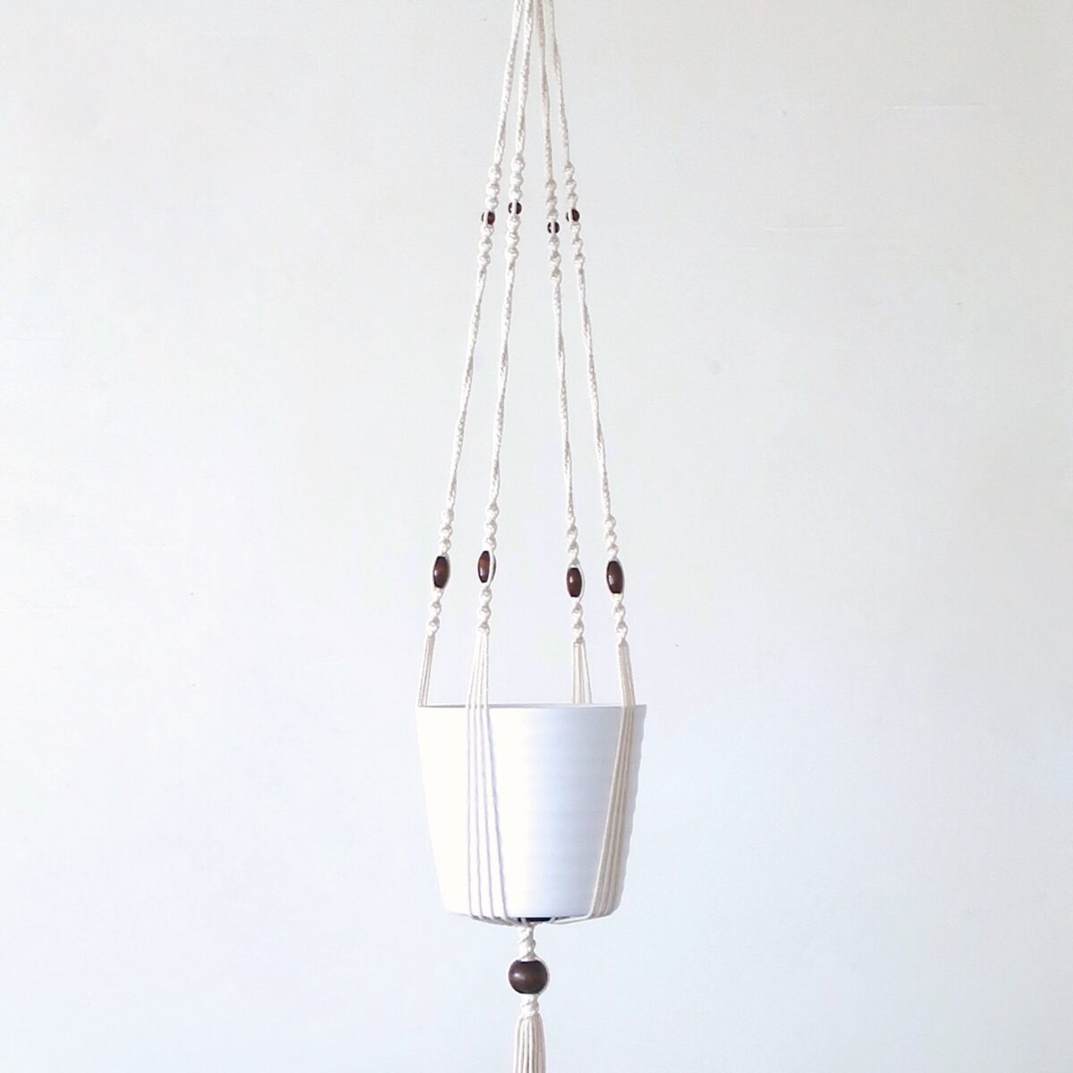 Suspension macramé pour plante d'intérieur