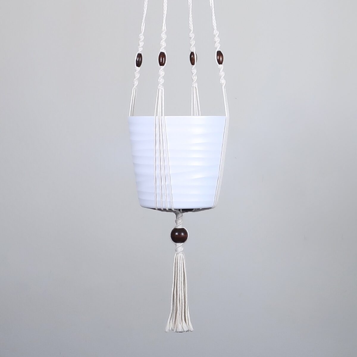 Suspension macramé pour plante d'intérieur