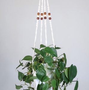 suspension pour plante en macramé