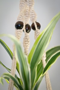 suspension pour plante en macramé