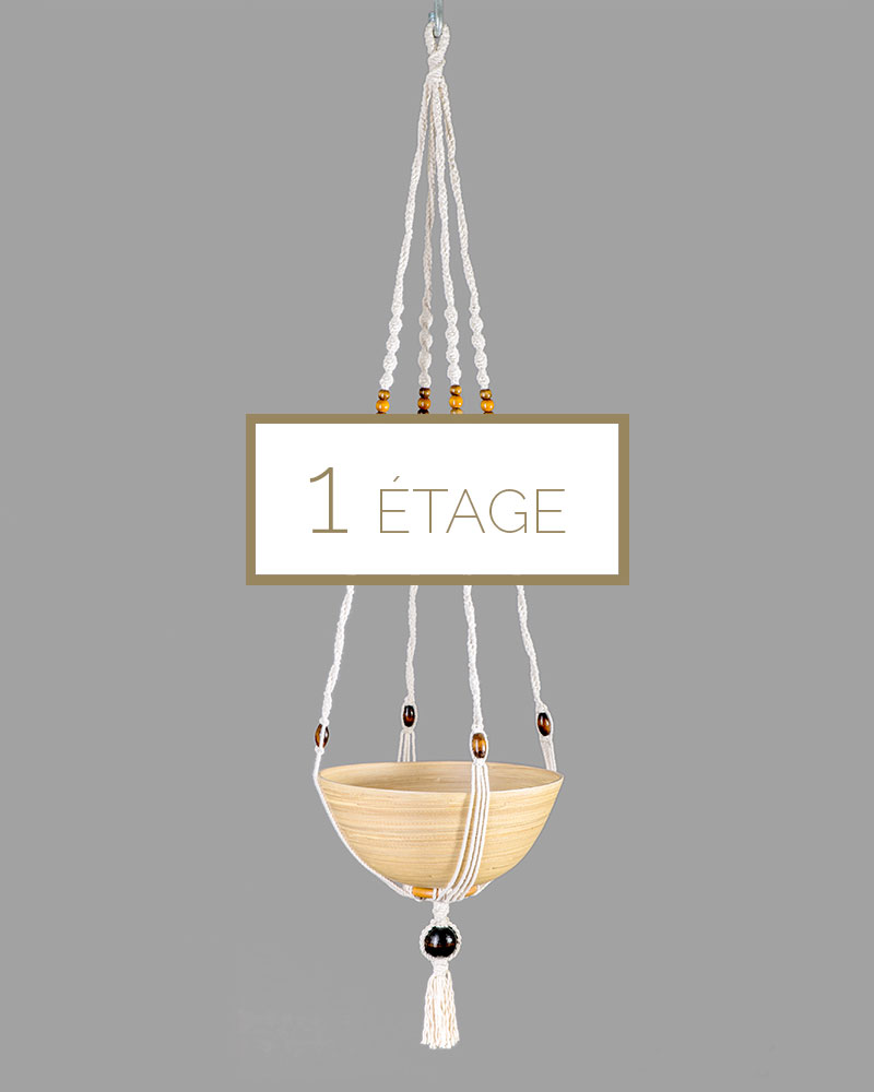 suspension en macramé