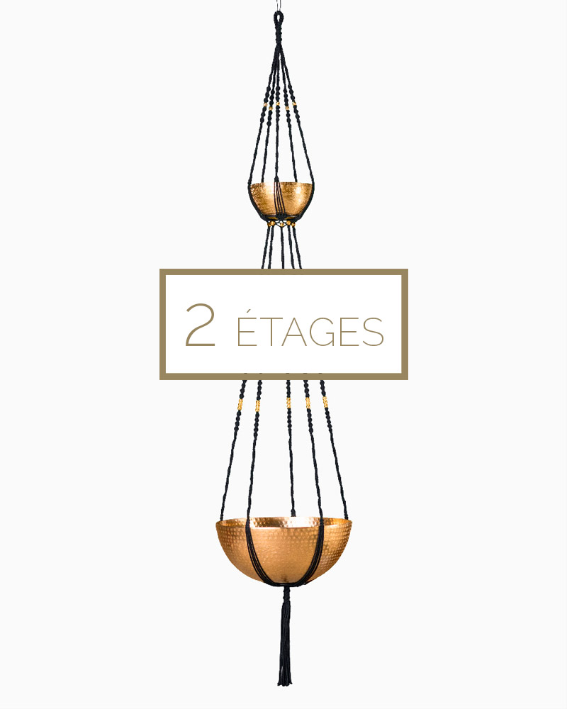 suspension en macramé