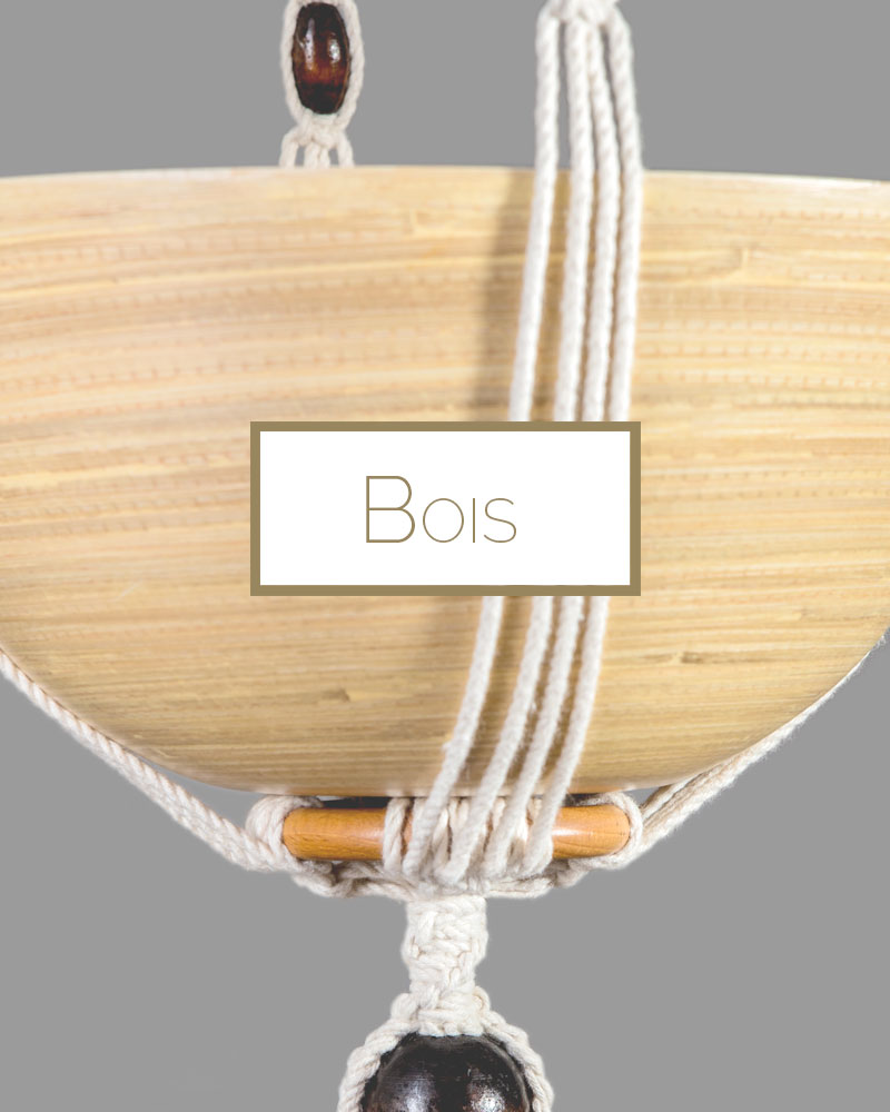 suspension pour plante en macramé