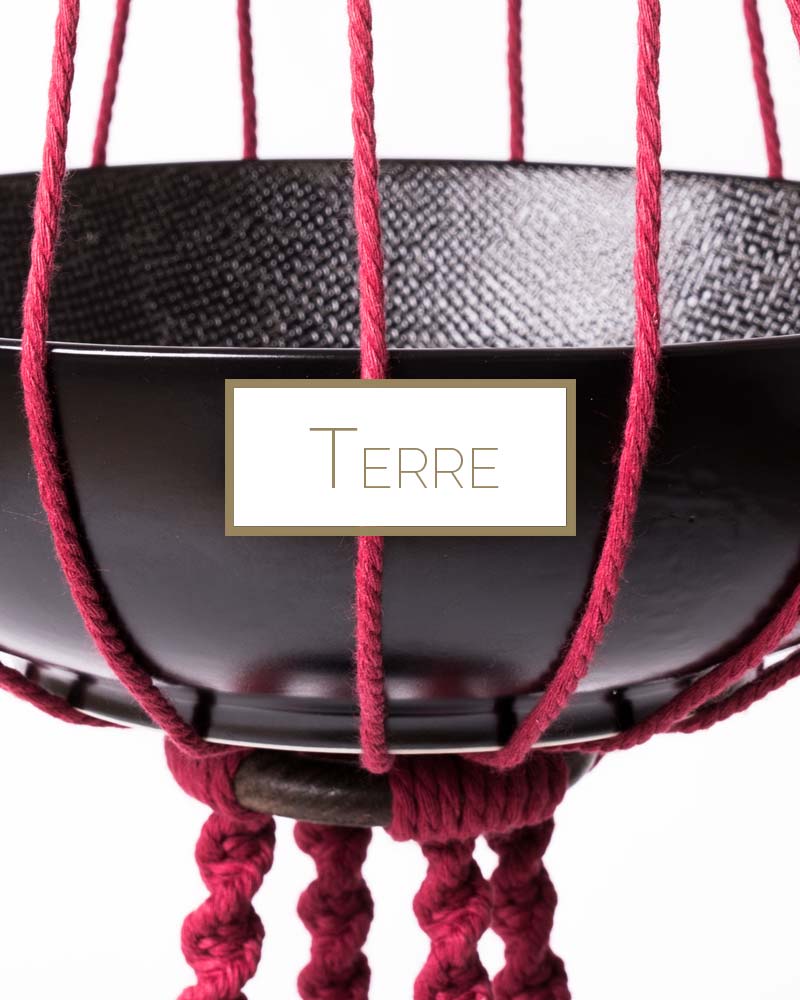 suspension en macramé