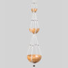suspension macramé triple pour plantes