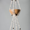 suspension en macramé triple pour plantes
