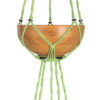 suspension macramé double pour plantes