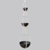 suspension en macramé triple pour plantes