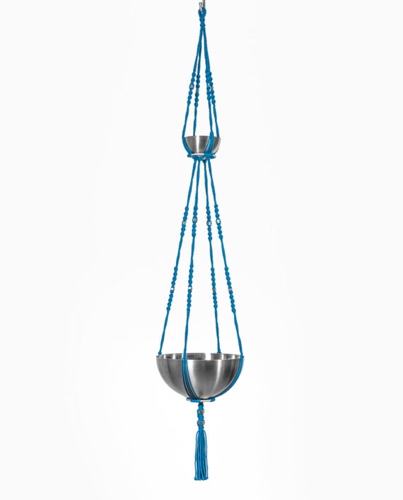 suspension pour plantes en macramé