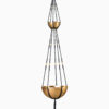 suspension en macramé double plantes