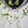 suspension en macramé triple pour plantes