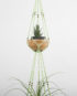 suspension double plantes en macramé