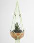 suspension double plantes en macramé