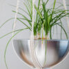 Suspension en macramé double pour plantes