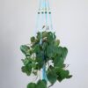 suspension macramé turquoise