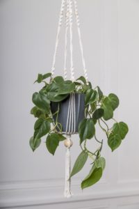 suspension en macrame
