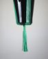 suspension pour plante en macramé vert